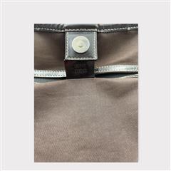 GUCCI Shoulder Tote Bag Purse GG PVC Enamel 197953 Brown